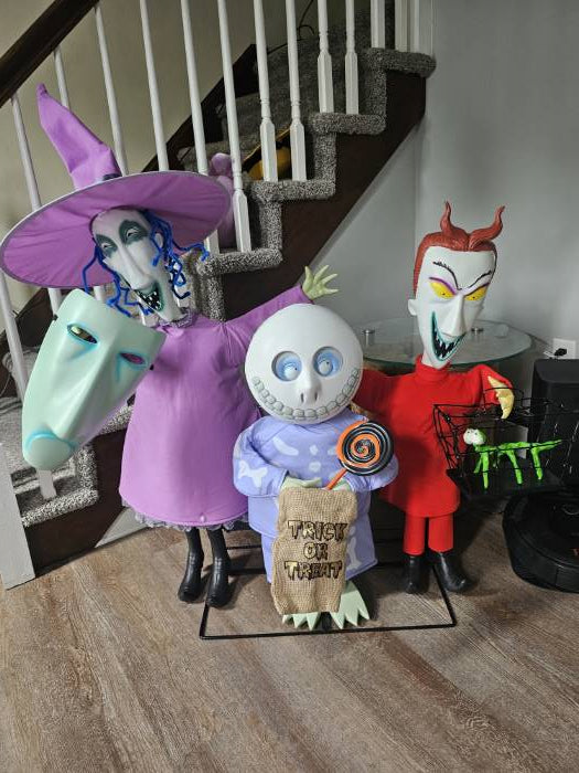 Spooky Singing & Swaying Halloween Trio - 4ft Tall