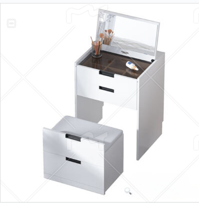 3-in-1 Makeup Desk, Bedside Table and Storage Cabinet