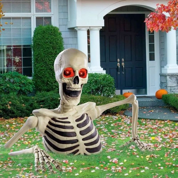Animated LED Skeleton Prop for Halloween