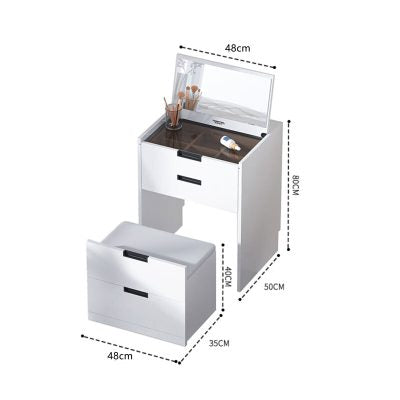 3-in-1 Makeup Desk, Bedside Table and Storage Cabinet