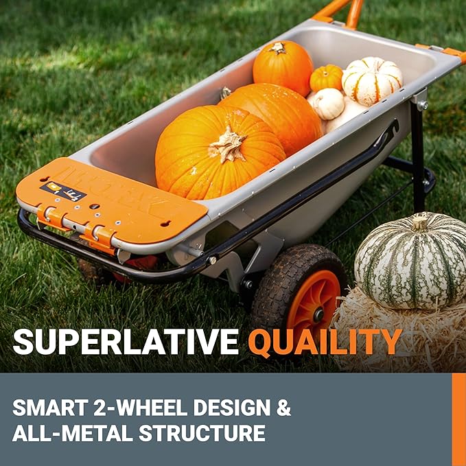 8-in-1 Heavy Duty Garden Cart & Dolly | 300 lbs Capacity
