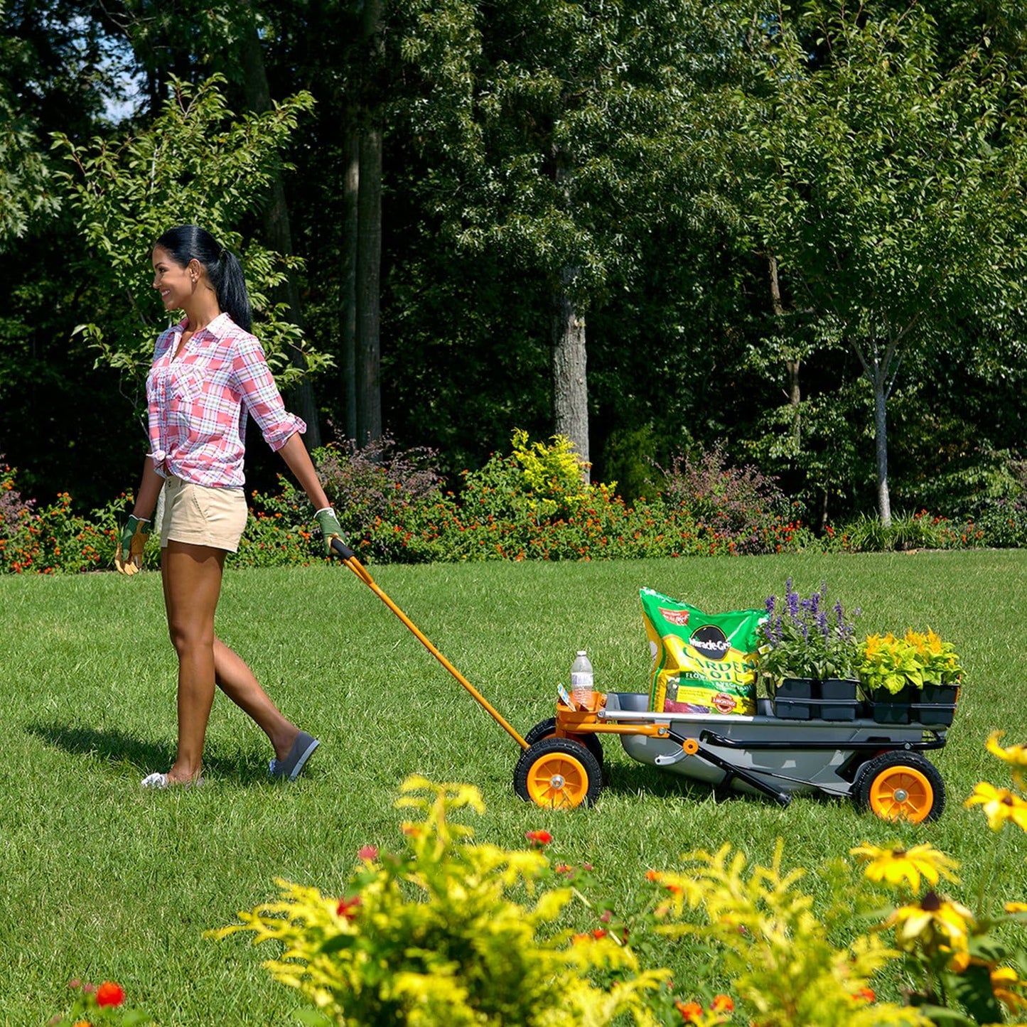 8-in-1 Heavy Duty Garden Cart & Dolly | 300 lbs Capacity