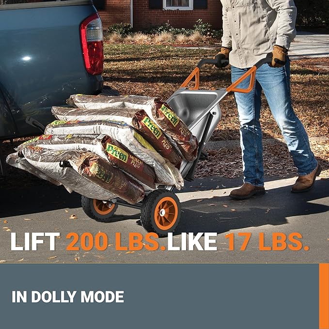 8-in-1 Heavy Duty Garden Cart & Dolly | 300 lbs Capacity
