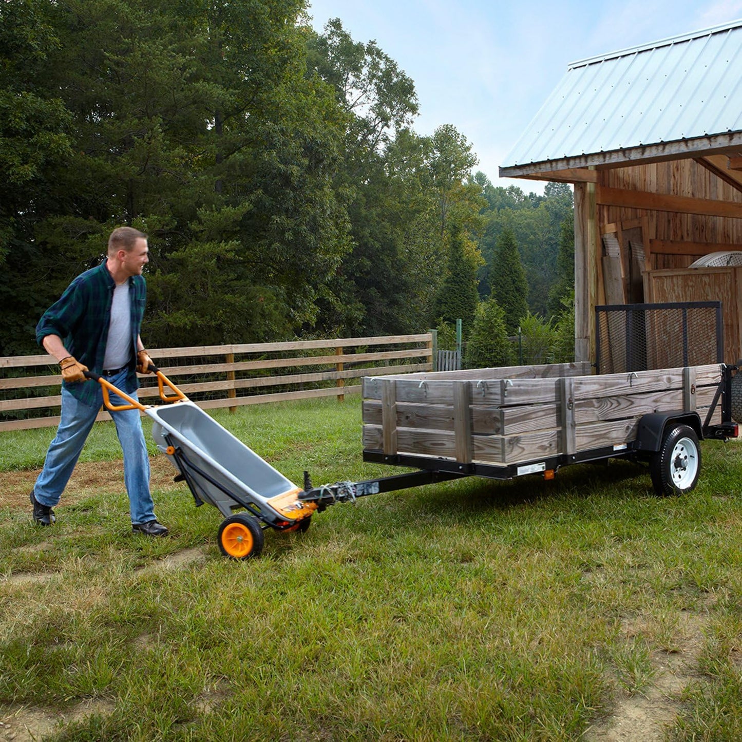 8-in-1 Heavy Duty Garden Cart & Dolly | 300 lbs Capacity