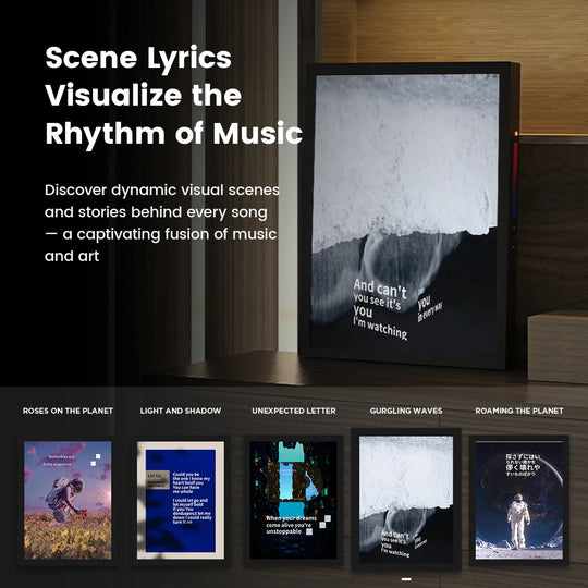 The Lyric Frame: Visual Music Player & Digital Art Frame
